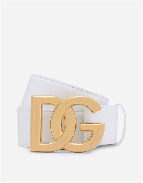 dolce gabbana belt white|Meer.